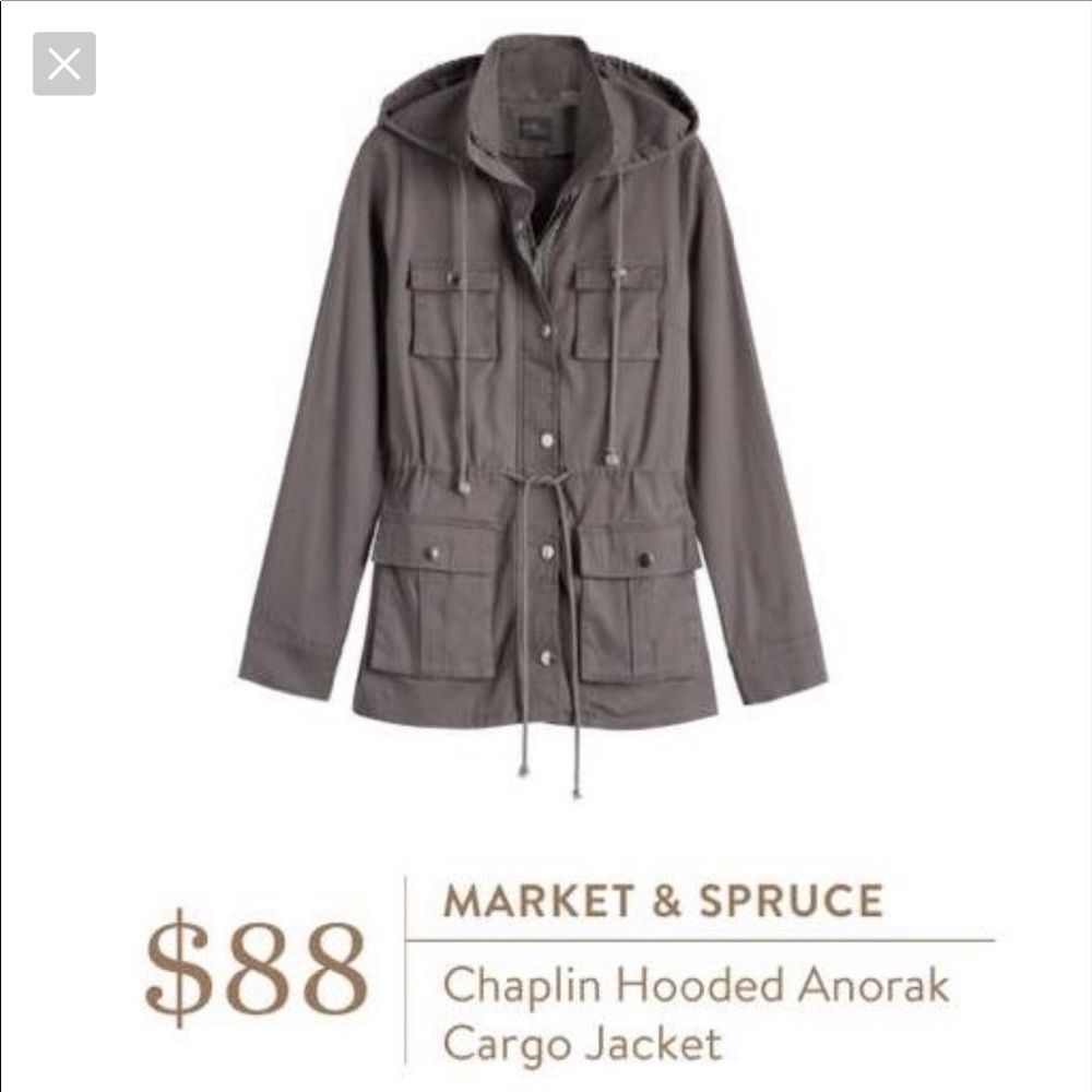 Market & Spruce Anorak Hooded Jacket - EUC